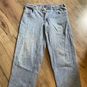 Mens Levi Silvertab Baggy Jeans - 34W, 32L - light blue